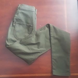 Olive high waist jeans size 3